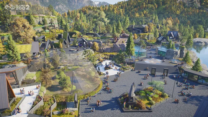 Planet Zoo 2 zoo scene illustrating the game covered by this platform guide